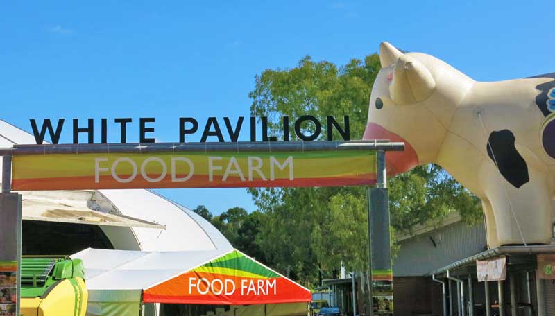 The Food Farm next door to the iconic inflatable dairy cow